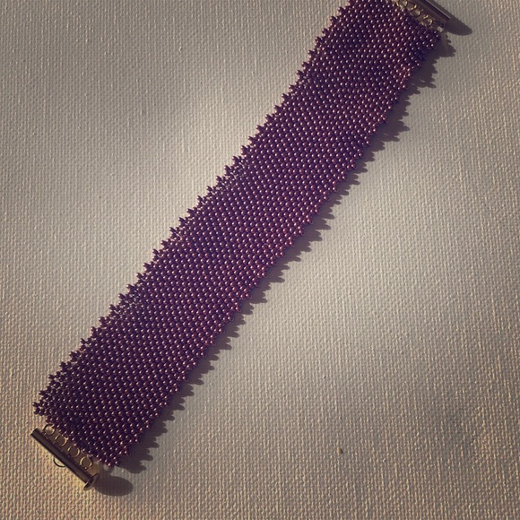 Mauve Beaded Bracelet by Capture - Picture 1 of 4